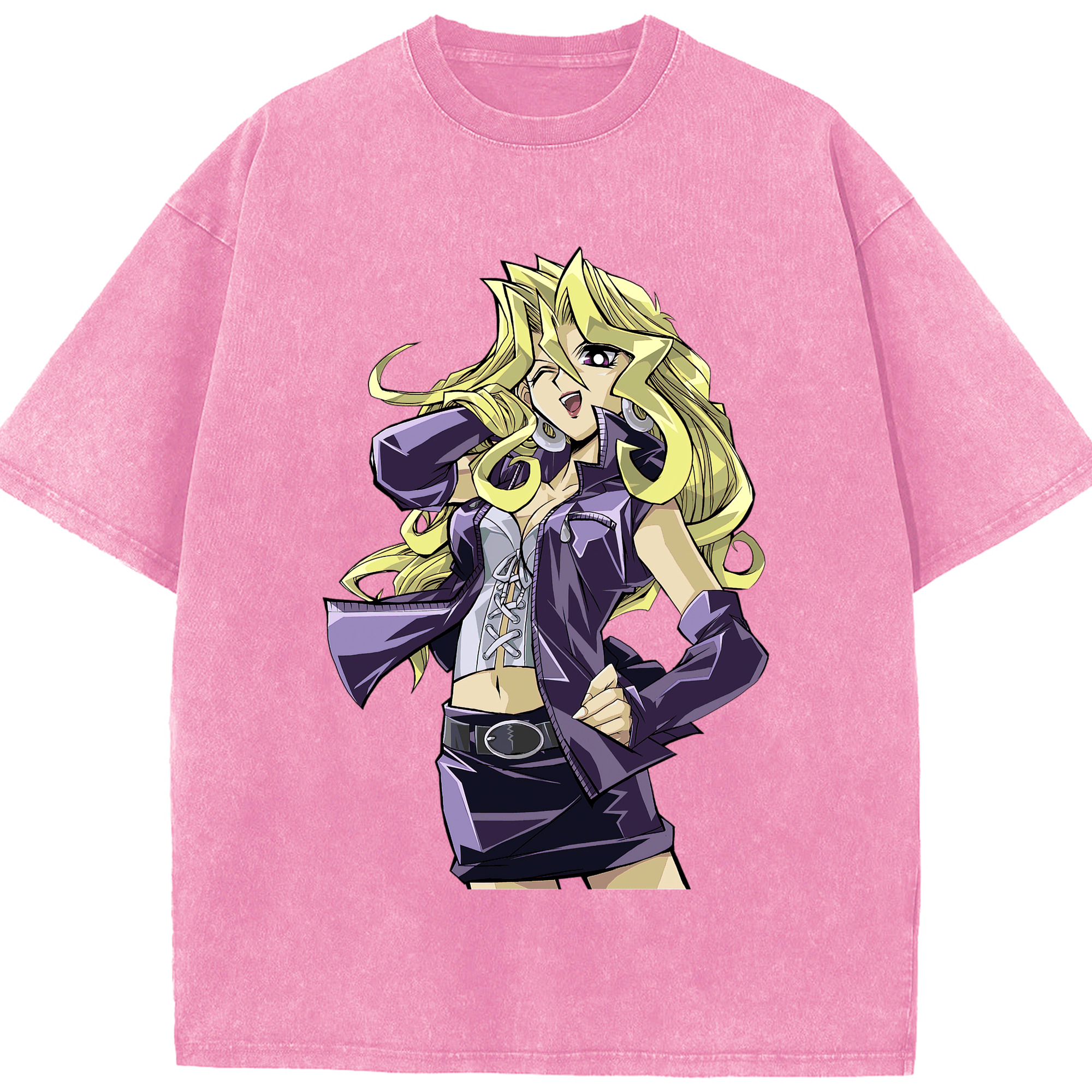 （画像用） 遊☆戯☆王 Yu-Gi-Oh! 綿100% ヴィンテージ風 半袖Tシャツ（フロントプリント）
